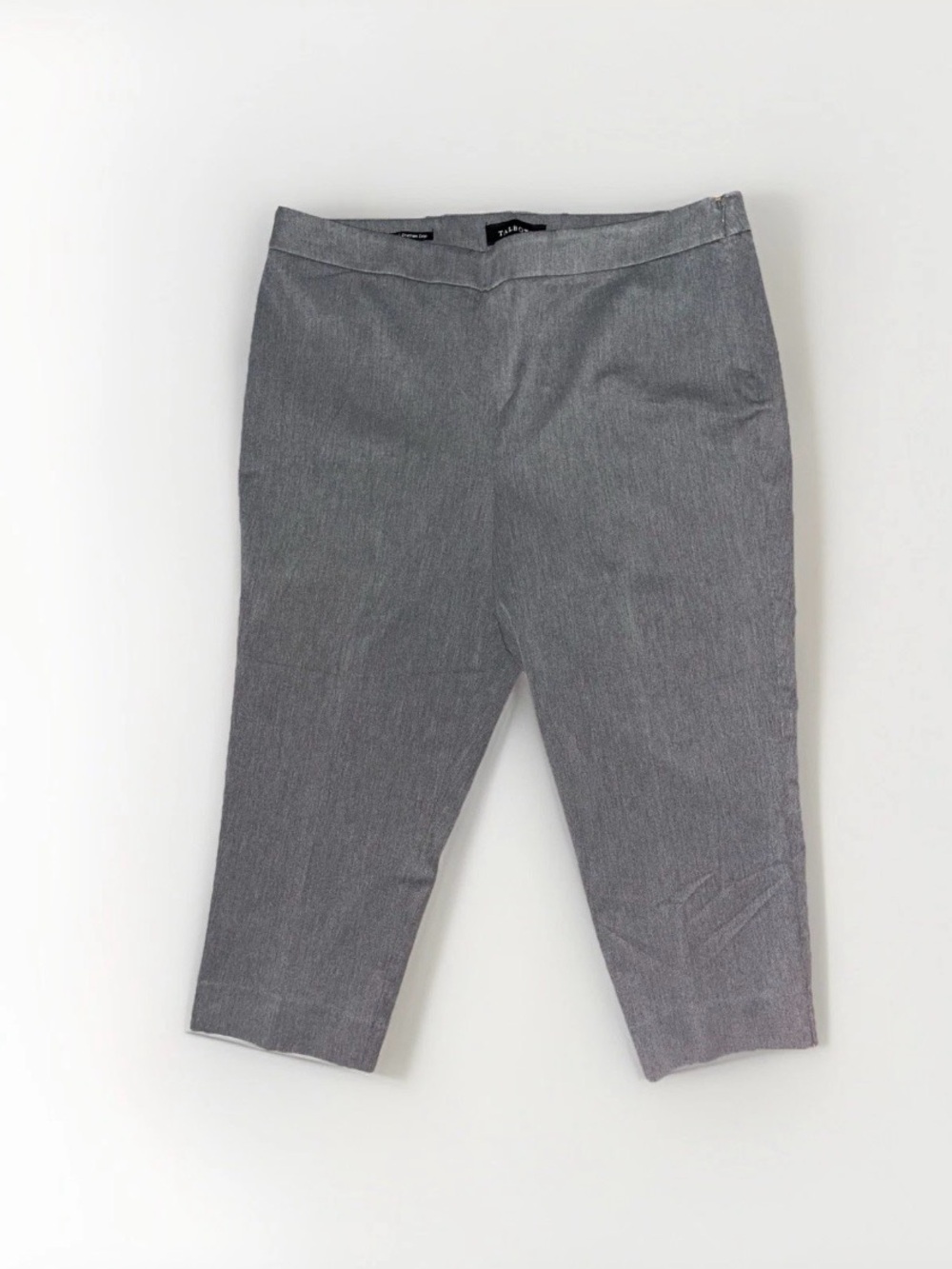 Talbots Gray Cropped Straight-Leg Chinos